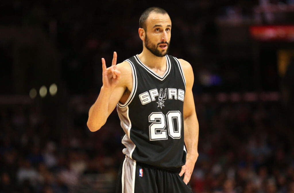 Manu Ginobili, lenda da NBA. Foto: Stephen Dunn/Getty Images