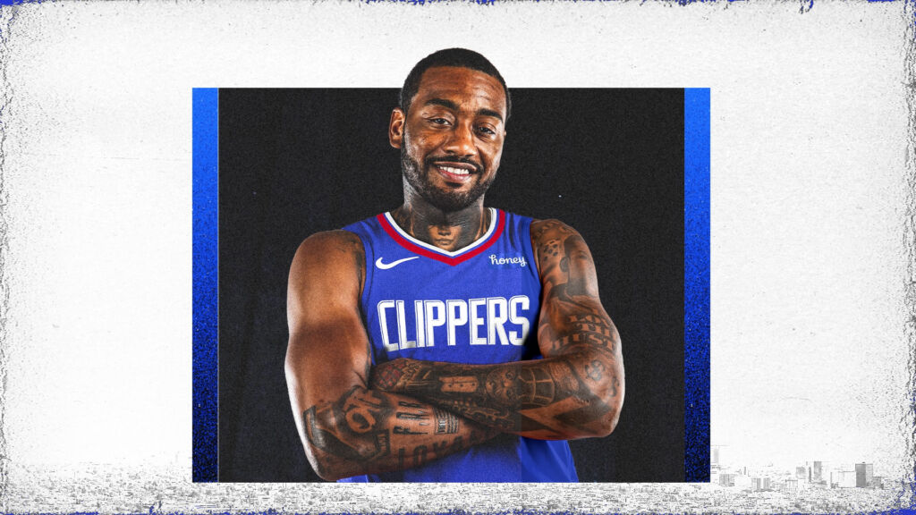 John Wall em arte para divulgar sua chegada no Clippers. Foto: Divulgação