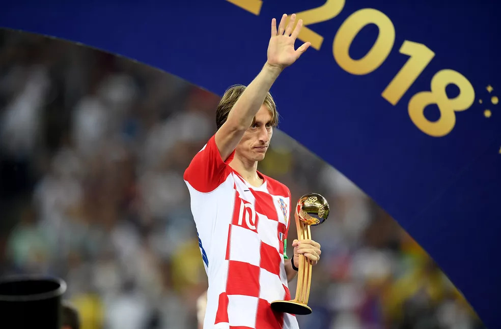 Modric eleito o melhor jogador da Copa do Mundo de 2018. Foto: Getty Images