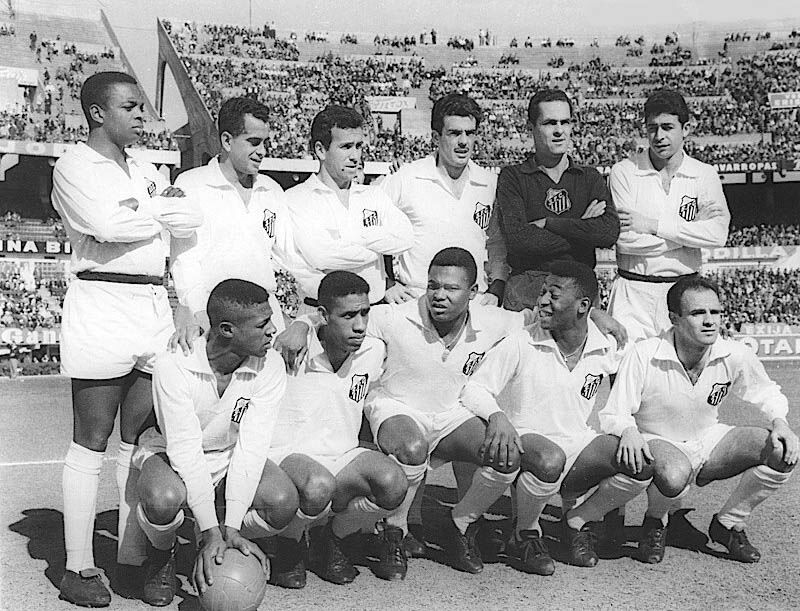 Equipe do Santos que venceu a Libertadores em 1962. Foto: Reprodução