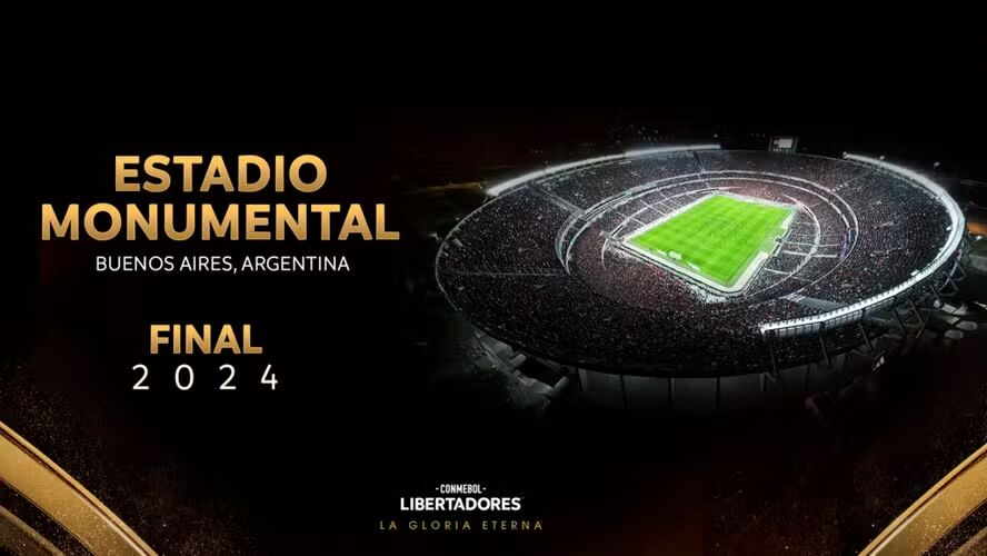 Final da Libertadores 2024 será no Monumental de Núñez. Foto: Divulgação/Conmebol